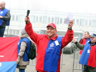 Tüntetés a Vasmű előtt - fotó: Sándor Judit