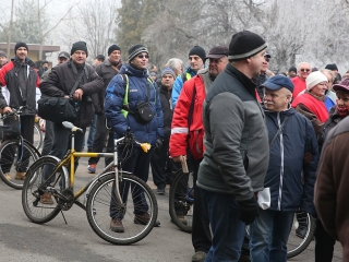 Tüntetés a Vasmű előtt - fotó: Sándor Judit