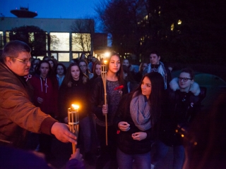 Ünnepi fáklyás felvonulás - fotó: Ónodi Zoltán