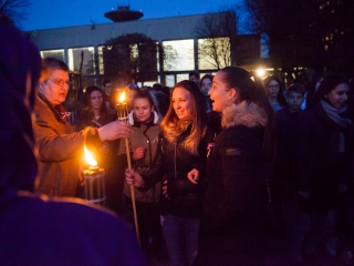 Ünnepi fáklyás felvonulás - fotó: Ónodi Zoltán
