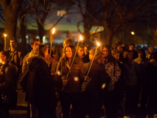 Ünnepi fáklyás felvonulás - fotó: Ónodi Zoltán