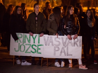 Ünnepi fáklyás felvonulás - fotó: Ónodi Zoltán