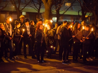 Ünnepi fáklyás felvonulás - fotó: Ónodi Zoltán