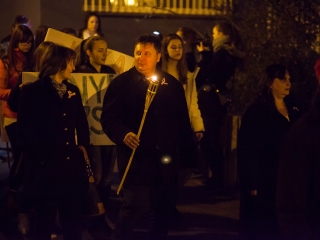 Ünnepi fáklyás felvonulás - fotó: Ónodi Zoltán