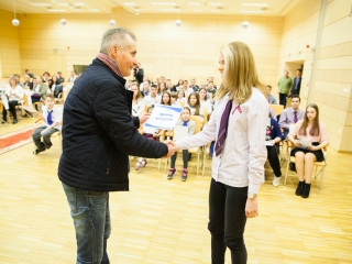 Jó tanulók, jó sportolók köszöntése - fotó: Ónodi Zoltán