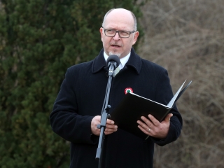 Március 15. - Ünnepség és koszorúzás a '48-as emlékműnél - fotó: Sándor Judit