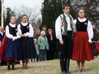 Március 15. - Ünnepség és koszorúzás a '48-as emlékműnél - fotó: Sándor Judit