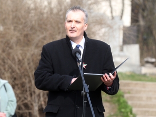 Március 15. - Ünnepség és koszorúzás a '48-as emlékműnél - fotó: Sándor Judit