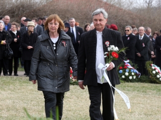 Március 15. - Ünnepség és koszorúzás a '48-as emlékműnél - fotó: Sándor Judit