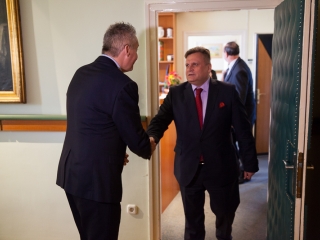 Aleksandar Dragicevic látogatása Dunaújvárosban - fotó: Ónodi Zoltán