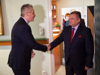 Aleksandar Dragicevic látogatása Dunaújvárosban - fotó: Ónodi Zoltán