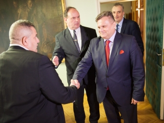 Aleksandar Dragicevic látogatása Dunaújvárosban - fotó: Ónodi Zoltán