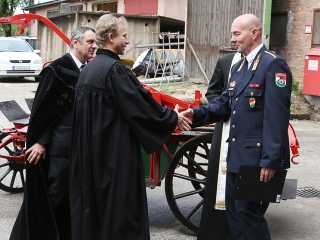 Megújult a tűzoltóállomás, megjött az új tűzoltókocsi - fotó: Sándor Judit