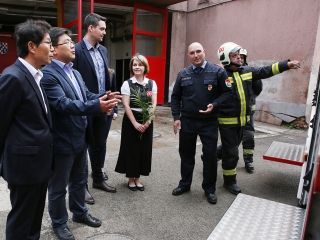 Megújult a tűzoltóállomás, megjött az új tűzoltókocsi - fotó: Sándor Judit