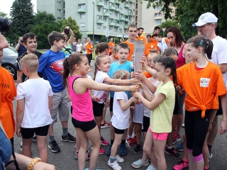 Olimpiai lángfutás a városban - fotó: Sándor Judit