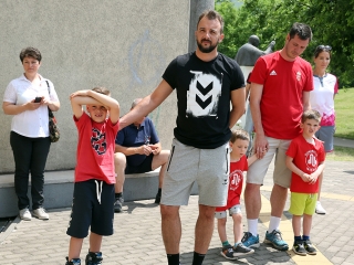 Olimpiai lángfutás a városban - fotó: Sándor Judit