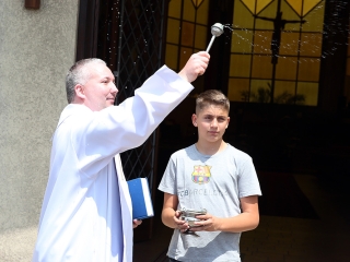 Olimpiai lángfutás a városban - fotó: Sándor Judit