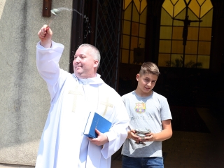 Olimpiai lángfutás a városban - fotó: Sándor Judit