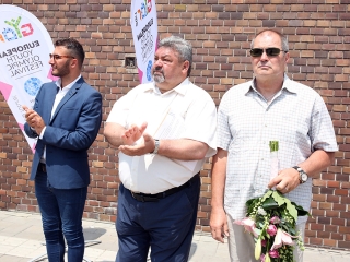 Olimpiai lángfutás a városban - fotó: Sándor Judit