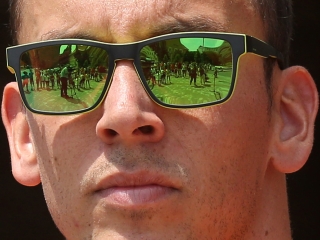 Olimpiai lángfutás a városban - fotó: Sándor Judit