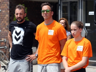 Olimpiai lángfutás a városban - fotó: Sándor Judit