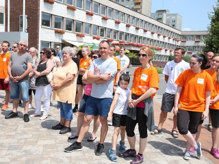 Olimpiai lángfutás a városban - fotó: Sándor Judit