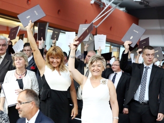 Diplomaosztó az egyetemen (2017) - fotó: Sándor Judit