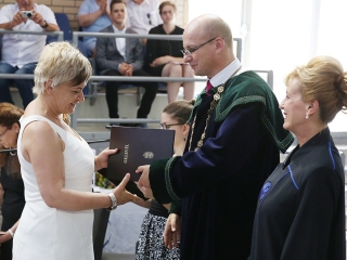 Diplomaosztó az egyetemen (2017) - fotó: Sándor Judit