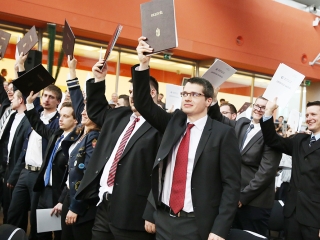 Diplomaosztó az egyetemen (2017) - fotó: Sándor Judit