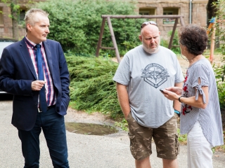 Sajtótájékoztató és bejárás a Bocskai utcában - fotó: Ónodi Zoltán