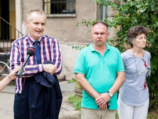 Sajtótájékoztató és bejárás a Bocskai utcában - fotó: Ónodi Zoltán