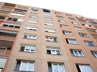 Lakástűz a Római körúton - fotó: Sándor Judit