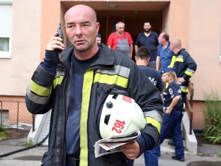 Lakástűz a Római körúton - fotó: Sándor Judit