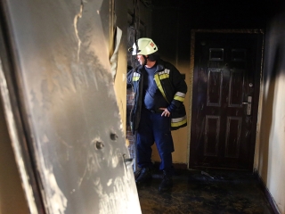 Lakástűz a Római körúton - fotó: Sándor Judit