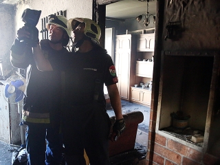 Lakástűz a Római körúton - fotó: Sándor Judit