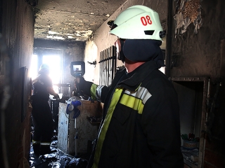 Lakástűz a Római körúton - fotó: Sándor Judit