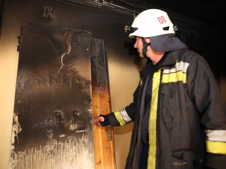 Lakástűz a Római körúton - fotó: Sándor Judit