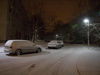 Hóhelyzet Dunaújvárosban és környékén - fotó: Ónodi Zoltán