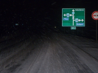 Hóhelyzet Dunaújvárosban és környékén - fotó: Ónodi Zoltán