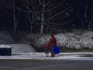 Hóhelyzet Dunaújvárosban és környékén - fotó: Ónodi Zoltán