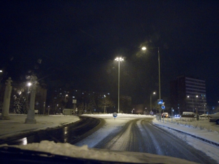 Hóhelyzet Dunaújvárosban és környékén - fotó: Ónodi Zoltán