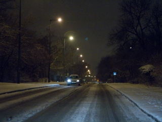 Hóhelyzet Dunaújvárosban és környékén - fotó: Ónodi Zoltán