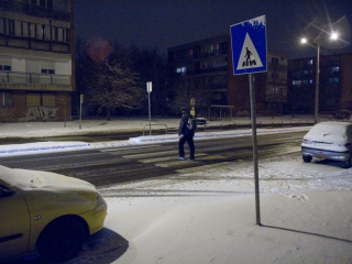 Hóhelyzet Dunaújvárosban és környékén - fotó: Ónodi Zoltán