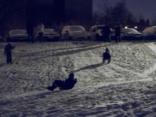 Hóhelyzet Dunaújvárosban és környékén - fotó: Ónodi Zoltán