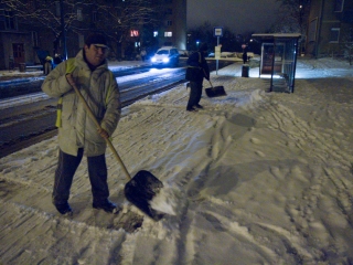 Hóhelyzet Dunaújvárosban és környékén - fotó: Ónodi Zoltán