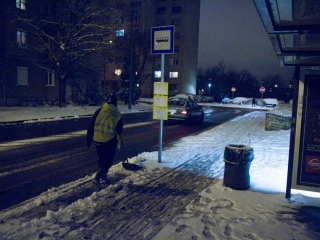 Hóhelyzet Dunaújvárosban és környékén - fotó: Ónodi Zoltán