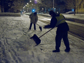 Hóhelyzet Dunaújvárosban és környékén - fotó: Ónodi Zoltán