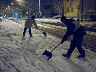 Hóhelyzet Dunaújvárosban és környékén - fotó: Ónodi Zoltán