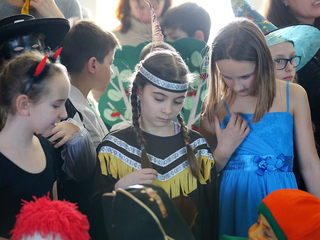 Farsangoltak az Arany iskolások - fotó: Ónodi Zoltán