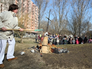 Kiszebáb égetés a Bóbita oviban-2015.02.13. - fotó: Sándor Judit